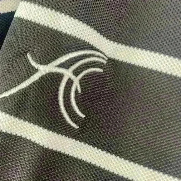 FootJoy Golf Shirt, classic black and White stripe. Pit 2 Pit 21” chart size L - Picture 7 of 7